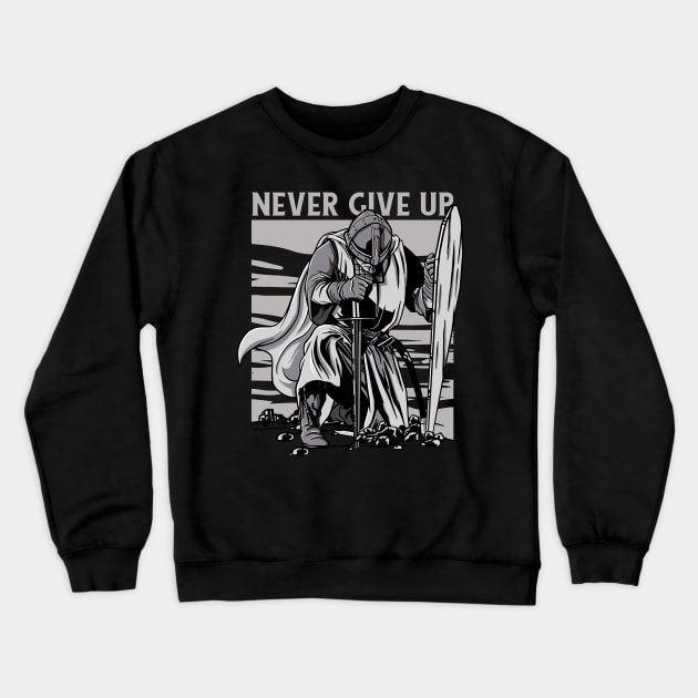 Knight warrior kneel Crewneck Sweatshirt by DaSy23